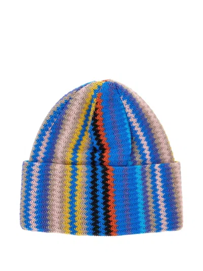 Missoni Striped Knit Beanie In Multi