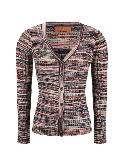 MISSONI MISSONI STRIPED KNIT CARDIGAN