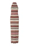 Missoni Striped Knit Maxi Dress In Multi
