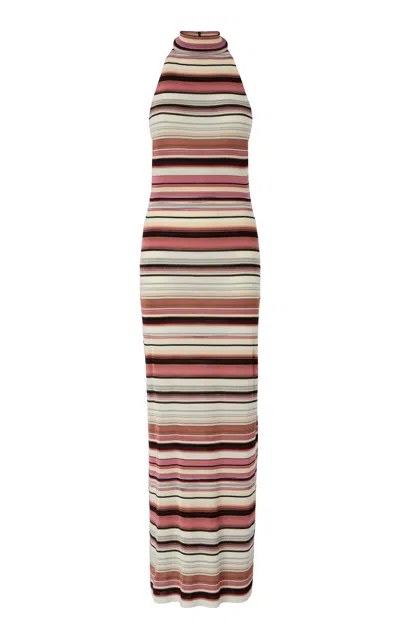 Missoni Striped Knit Maxi Dress In Multi