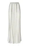 Missoni Striped Knit Maxi Skirt In White
