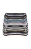 Missoni Striped Knit Mini Skirt In Multi
