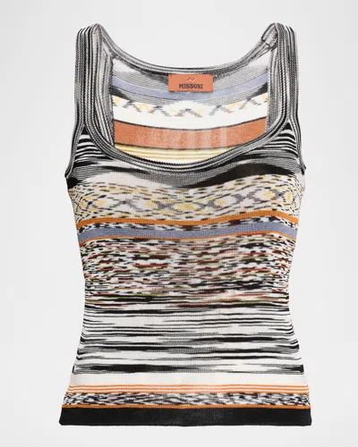 Missoni Striped Knit Tank Top