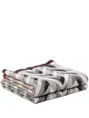 Missoni Striped Knitted Blanket In Black