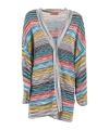 Missoni Zigzag-woven Cardigan In Gray