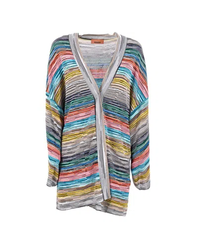 Missoni Zigzag-woven Cardigan In Multi