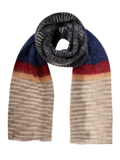 Missoni Striped Knitted Scarf In Multi