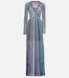 Missoni Sequin-embellished Ribbed Maxi Dress In Multicoloured