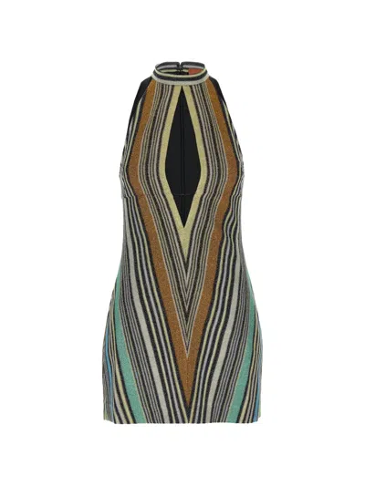 Missoni Striped Dress In Multi
