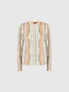 Missoni Striped Cardigan In Multicoloured