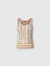 Missoni Multicolor Viscose Blande Tank Top In Multicoloured