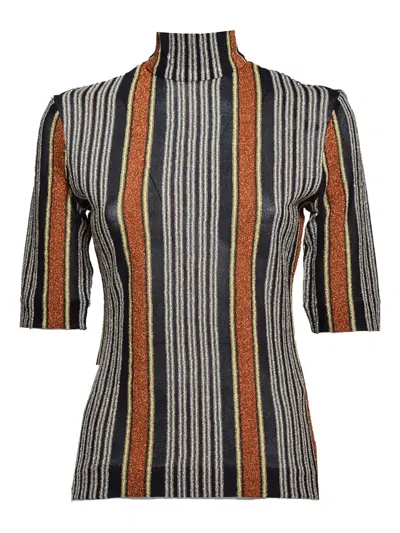 Missoni Striped Lamé Sweater