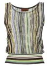 Missoni Multicolor Striped Lame Top