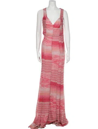 Pre-owned Missoni Striped Long Dress