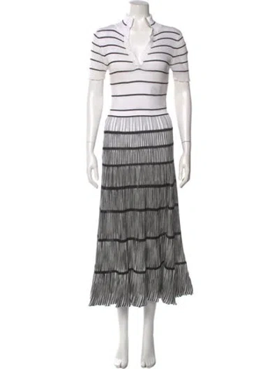Pre-owned Missoni Striped Long Dress In Multi
