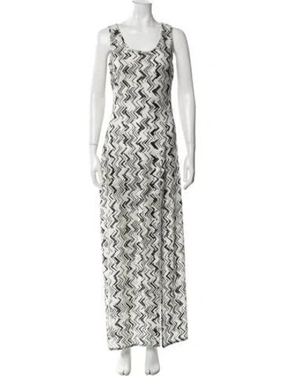 Pre-owned Missoni Striped Long Dress In Multi