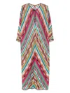 Missoni Women's Striped Long Kaftan | Size Small | Ms25sq0ibr00zzs208h