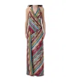 Missoni Striped Halterneck Maxi Dress