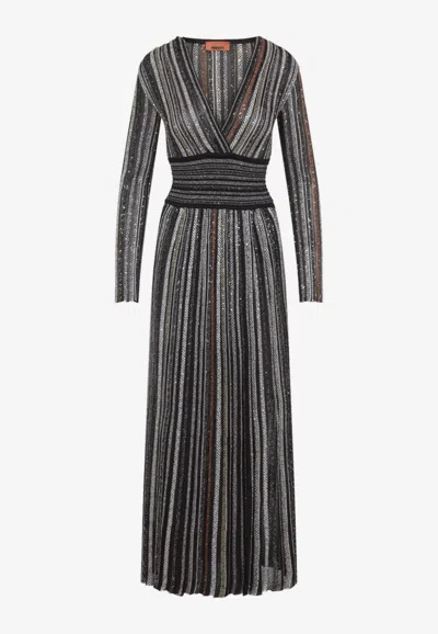 MISSONI STRIPED MAXI DRESS