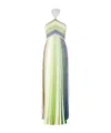 Missoni Sequin-embellished Metallic Crochet-knit Halterneck Maxi Dress In Multicolor