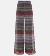 Missoni Wide Leg Casual Pants In Multicoloured