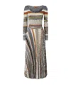 Missoni Striped Midi Dress In Multi