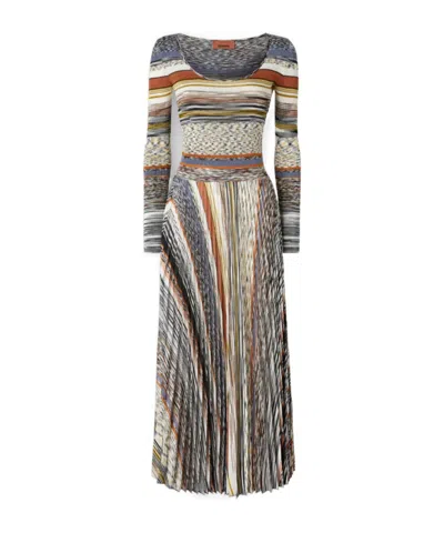 Missoni Striped Midi Dress In Multi