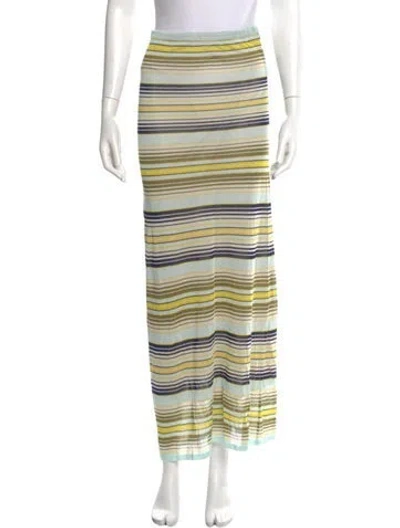 Pre-owned Missoni Striped Midi Length Skirt In Multi