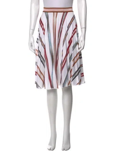 Pre-owned Missoni Striped Midi Length Skirt In Neutrals
