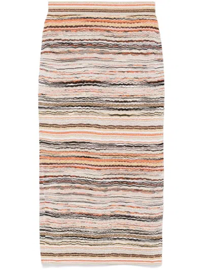 MISSONI MISSONI STRIPED MIDI SKIRT