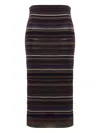 Missoni Striped Midi Skirt In Multi