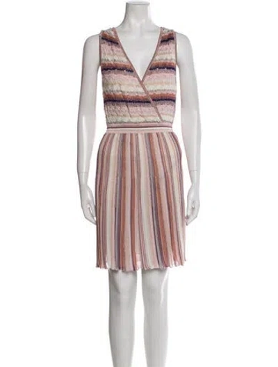 Pre-owned Missoni Striped Mini Dress