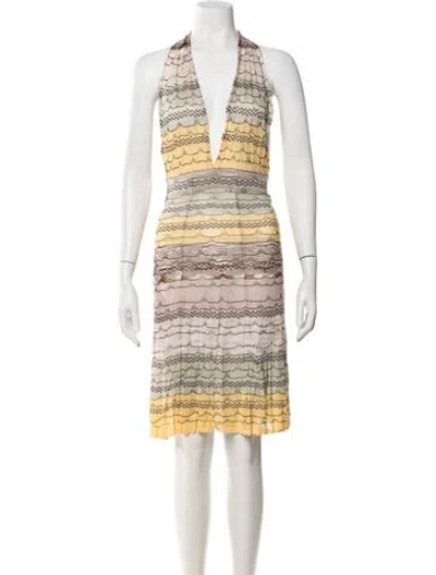 Pre-owned Missoni Striped Mini Dress