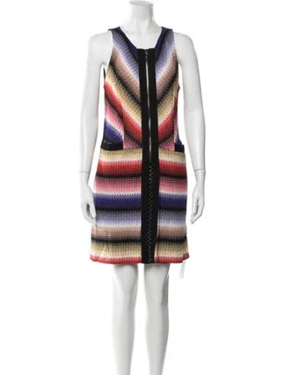Pre-owned Missoni Striped Mini Dress