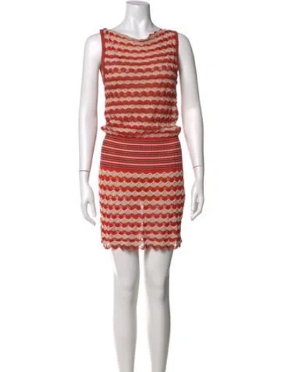 Pre-owned Missoni Striped Mini Dress
