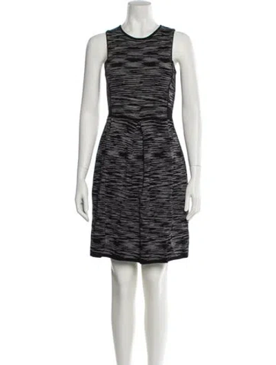 Pre-owned Missoni Striped Mini Dress In Black
