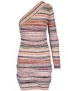 Missoni Striped Mini Dress In Gold