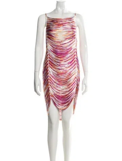 Pre-owned Missoni Striped Mini Dress In Multi