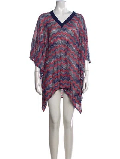 Pre-owned Missoni Striped Mini Dress In Multi