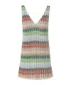 Missoni Women's Caperdoni Mini Dress | Size 40 | Ds25sg1dbc0051 In Multicolor