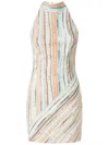 Missoni Women's Multicolor Viscose Blend Mini Dress | Size It 40 | Ds25sg1tbr002h Color Sm9kr In Neutrals