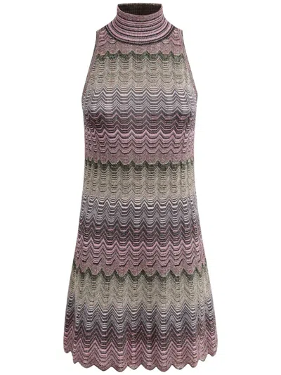 MISSONI STRIPED MINI DRESS