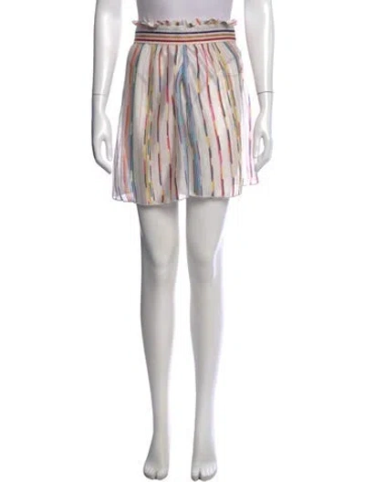 Pre-owned Missoni Striped Mini Shorts In Multi