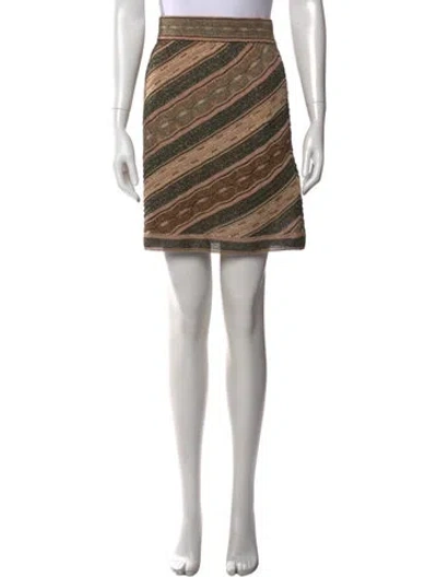 Pre-owned Missoni Striped Mini Skirt