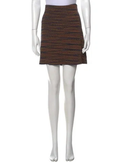 Pre-owned Missoni Striped Mini Skirt In Multi