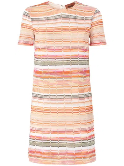 MISSONI MISSONI STRIPED MINIDRESS