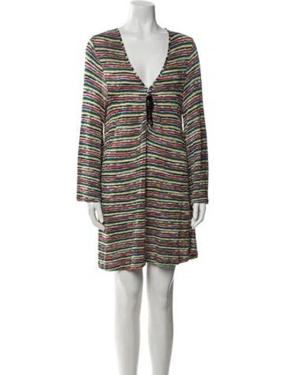 Pre-owned Missoni Striped Nightgown In Yellow