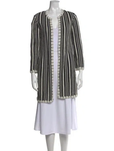 Pre-owned Missoni Striped Open Front Sweater