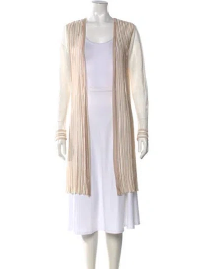 Pre-owned Missoni Striped Open Front Sweater