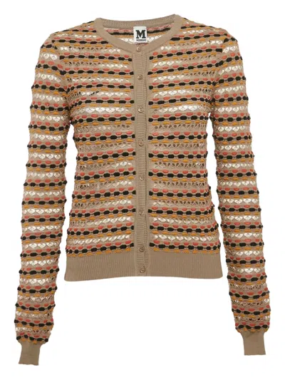 Pre-owned Missoni Striped Openwork Cardigan